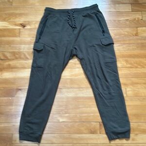 Dark green sweatpants